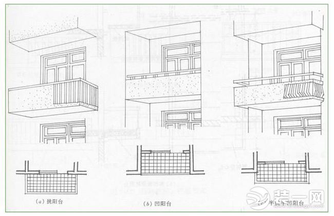 阳台的结构图